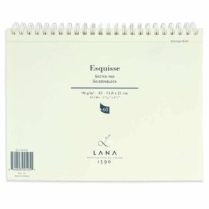 Hahnemühle Lana Esquisse Skizzenblock 96g/m² A5 60 Blatt