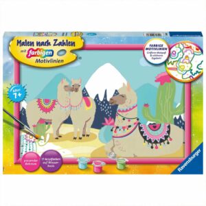 Ravensburger Malen nach Zahlen Glückliche Lamas