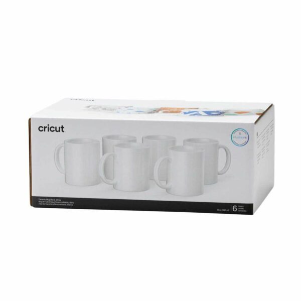 Cricut Keramiktassen für Mug Press weiß 340ml 6 Stück