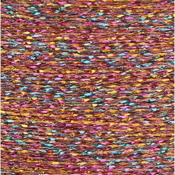 Rico Design Sticktwist Metallic No. 40 Rainbow 200m orange