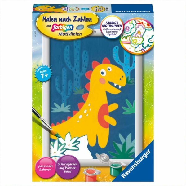 Ravensburger Malen nach Zahlen Frecher Dinosaurier