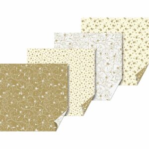 HEYDA Origamiset Engel und Stern gold-creme 15x15cm 30 Blatt