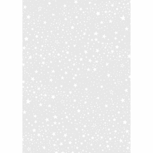 HEYDA Transparentpapier Sterne weiß 50x70cm 115g/m²