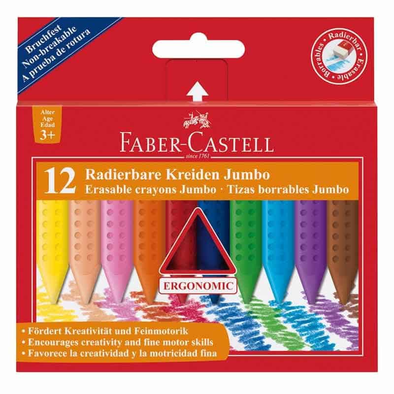 Faber Castell Grip radierbare Kreide Jumbo 12teilig