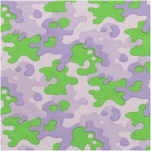 Rico Design Meterware Canvas Camouflage grün-lila