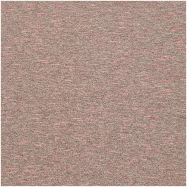 Rico Design Meterware Jersey taupe-neonpink
