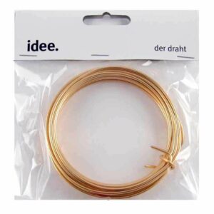Aludraht 2mm 5m gold