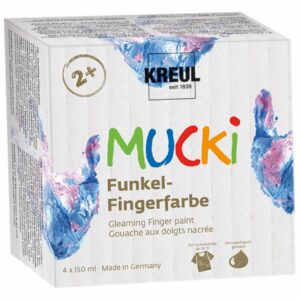Kreul MUCKI Funkel-Fingerfarbe 4 Farben