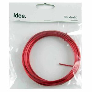 Aludraht 2mm 5m rot