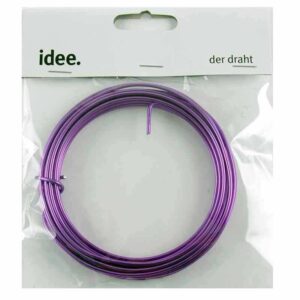 Aludraht 2mm 5m violett