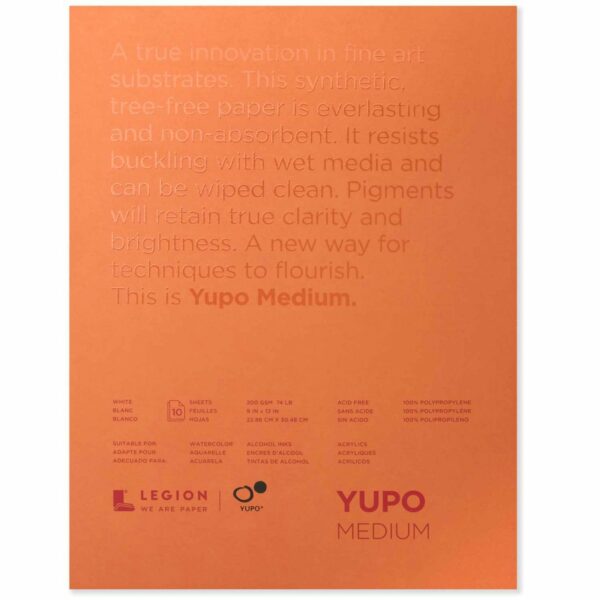 YUPO Block weiß 200g/m² 10 Blatt 22x30cm