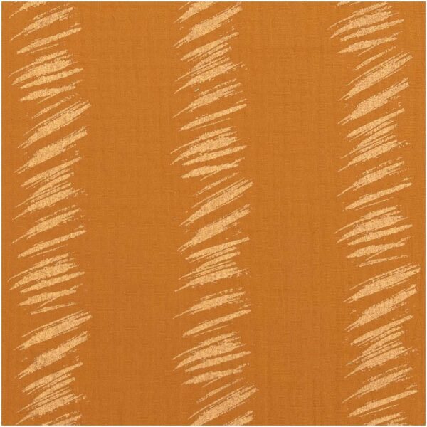 Rico Design Stoffabschnitt Krinkelmusselin senf 50x130cm Hot Foil