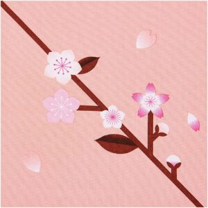 Rico Design Stoffabschnitt Canvas Kirschblüten pfirsich 50x140cm
