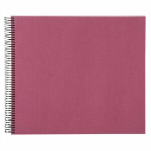 goldbuch Spiralalbum 30x35cm Leinen 40 weiße Seiten fuchsia