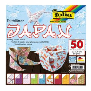 folia Faltblätter Japan 20x20cm 50 Blatt