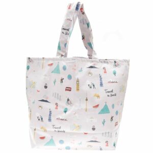 Rico Design Shopper Travel the World flieder 41x55x19cm