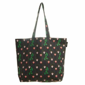 Rico Design Canvas-Shopper Erdbeeren blau