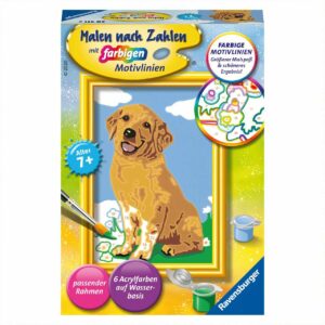 Ravensburger Malen nach Zahlen Kleiner Golden Retriever