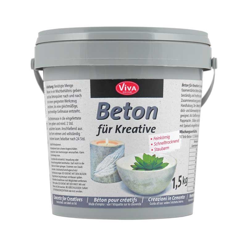 VivA DECOR Gießbeton Eimer 1500g