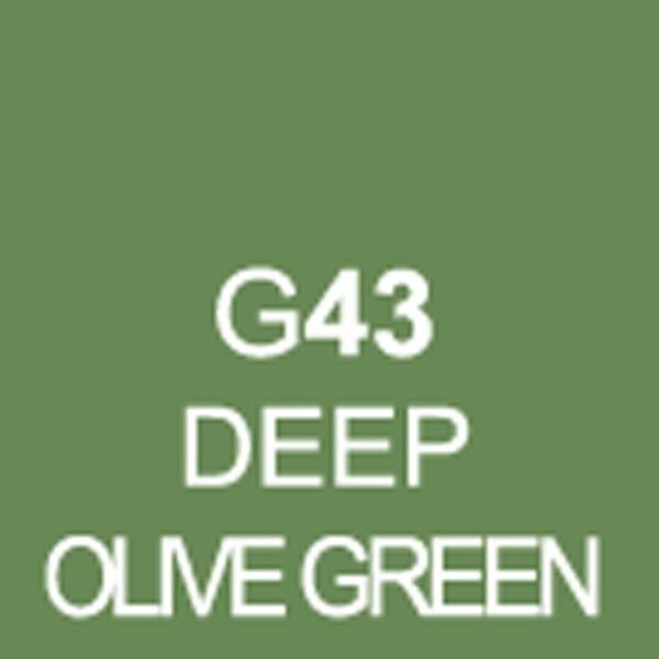 TOUCH Twin Brush Marker Deep Olive Green G43