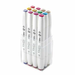 TOUCH Twin Brush Marker Pastel Colors 12teilig