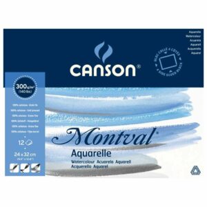 Canson Montval Aquarell Block 12 Blatt 24x32 cm