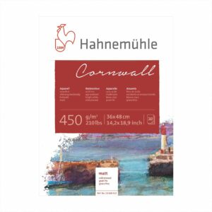 Hahnemühle Aquarellblock Cornwall matt 450g/m² 10 Blatt 36x48cm