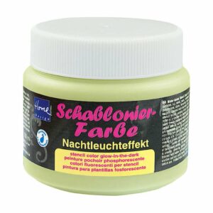 KREUL Schablonierfarbe Nachtleuchtfarbe gelb 150ml