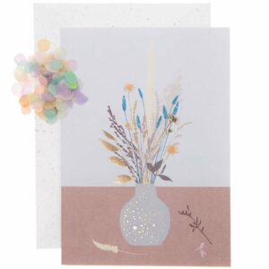 Paper Poetry Grußkartenset Blumenvase