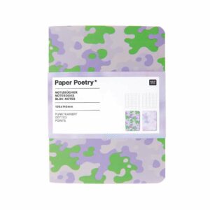Paper Poetry Notizbücher A6 camouflage-blurry 2 Stück