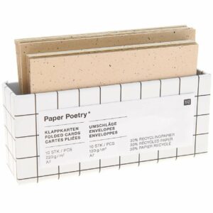 Paper Poetry Kartenset cappuccino C7/A7 20teilig