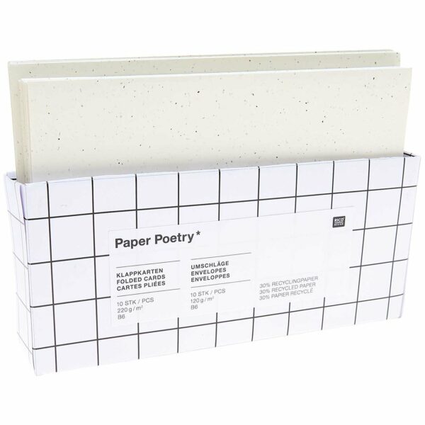 Paper Poetry Kartenset elfenbein B6/B6 20teilig