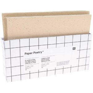 Paper Poetry Kartenset cappuccino B6/B6 20teilig