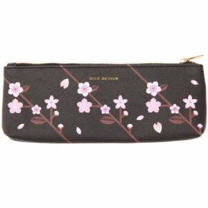 Rico Design Etui Kirschblüten schwarz 20x6