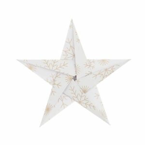 Paper Poetry Origami Transparentpapier Schneeflocken gold 32 Blatt 15x15cm