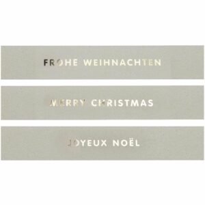 Paper Poetry Papierstreifen weihnachtlich 7x42cm 3 Stück grau