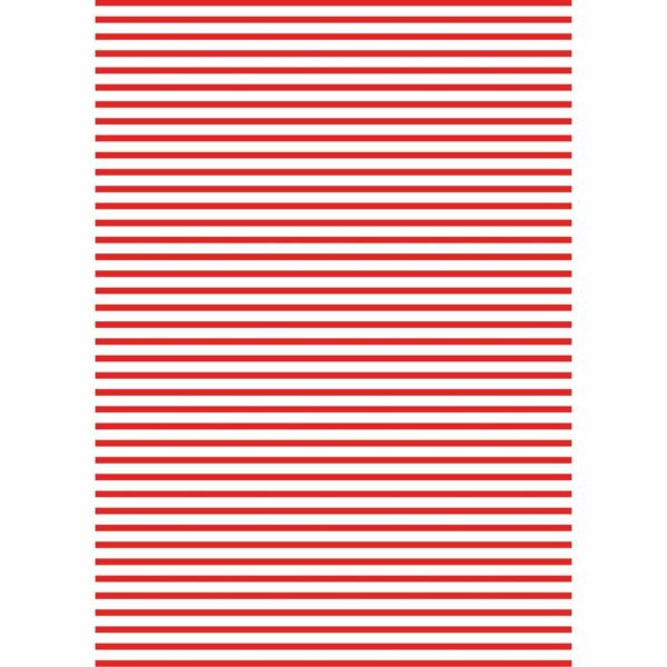 MARPA JANSEN Fotokarton Streifen weiß-rot 50x70cm 300g/m²