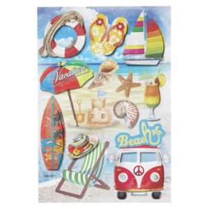 HobbyFun 3D Sticker Beach