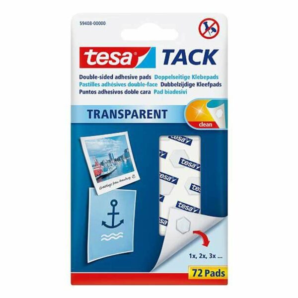 tesa TACK Klebepads transparent 72 Stück