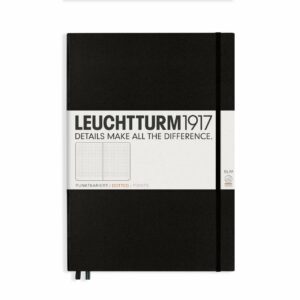 LEUCHTTURM1917 Notizbuch Master Slim dotted Hardcover A4+ schwarz