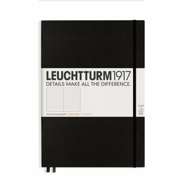 LEUCHTTURM1917 Notizbuch Master Slim dotted Hardcover A4+ schwarz