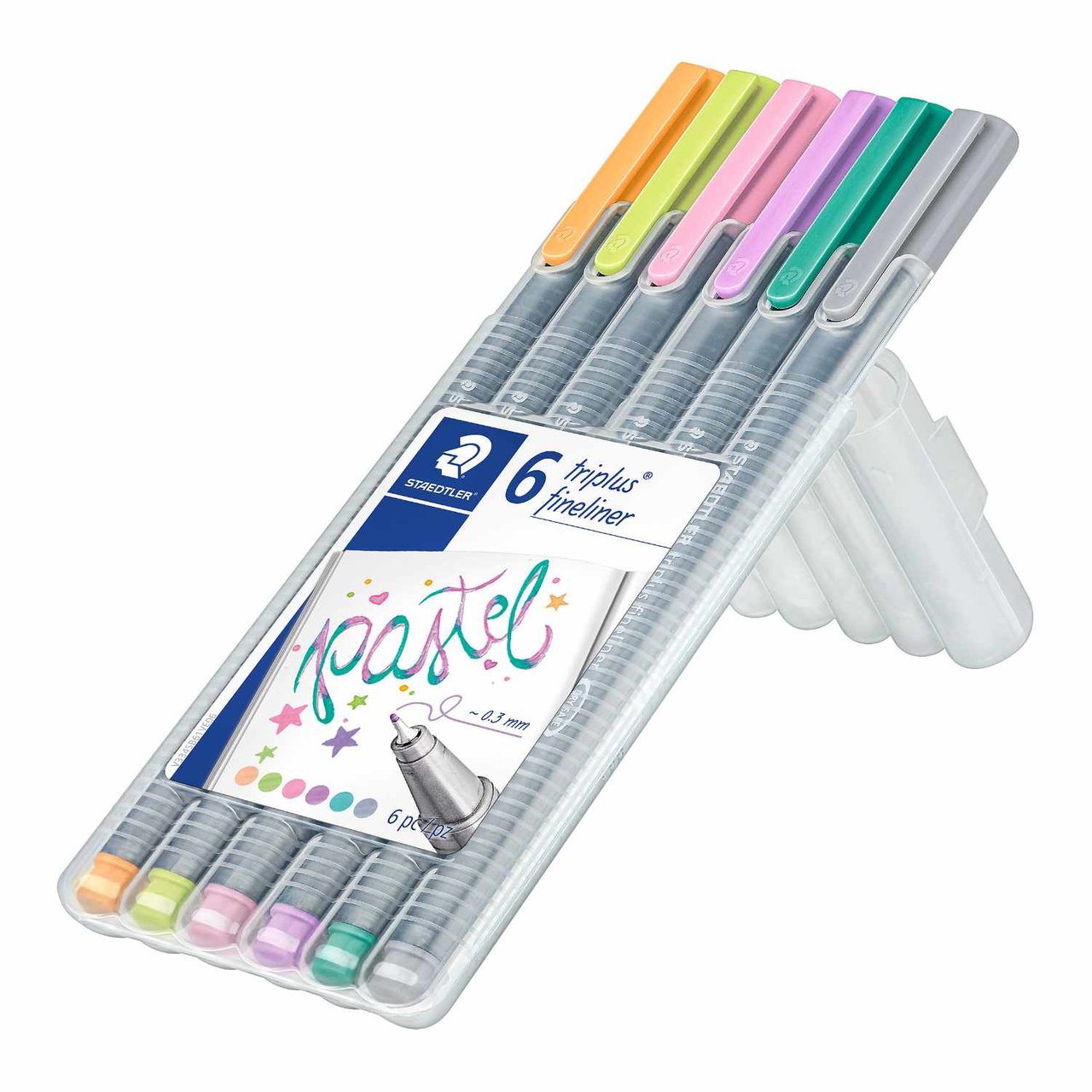 Staedtler 334 Fineliner triplus 6 Stück pastell