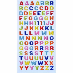 HobbyFun SoftySticker Großbuchstaben mehrfarbig