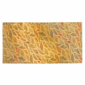 efco Wachsplatte Federn gold 20x10cm