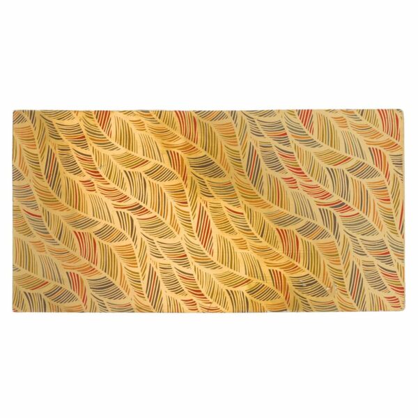 efco Wachsplatte Federn gold 20x10cm