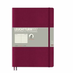LEUCHTTURM1917 Notizbuch Composition liniert Softcover B5 port red