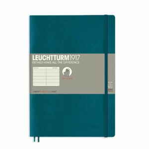 LEUCHTTURM1917 Notizbuch Composition liniert Softcover B5 pacific gren