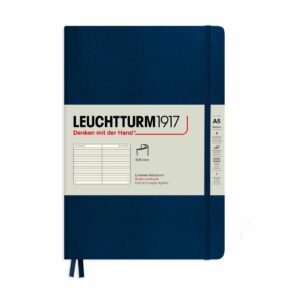 LEUCHTTURM1917 Notizbuch Medium liniert Softcover A5 marine