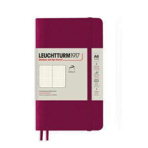 LEUCHTTURM1917 Notizbuch Pocket dotted Softcover A6 port red