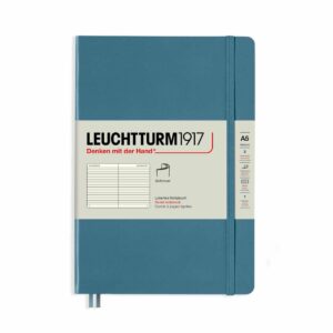 LEUCHTTURM1917 Notizbuch Medium liniert Softcover A5 stone blue